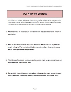 click to download our network strategy template